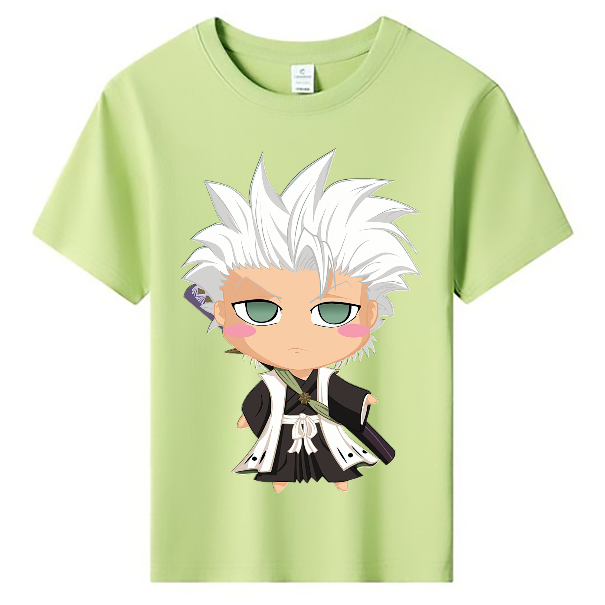 （画像用） ブリーチ 日番谷冬獅郎（ひつがや とうしろう） BLEACH Hitsugaya Toushirou 綿100％キッズTシャツ（フロントプリント）